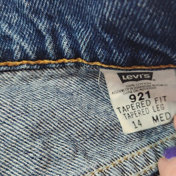 Levi’s Vintage 921 Orange Tag Tapered Fit  High Waisted Jeans  Lot C - Picture 2 of 7